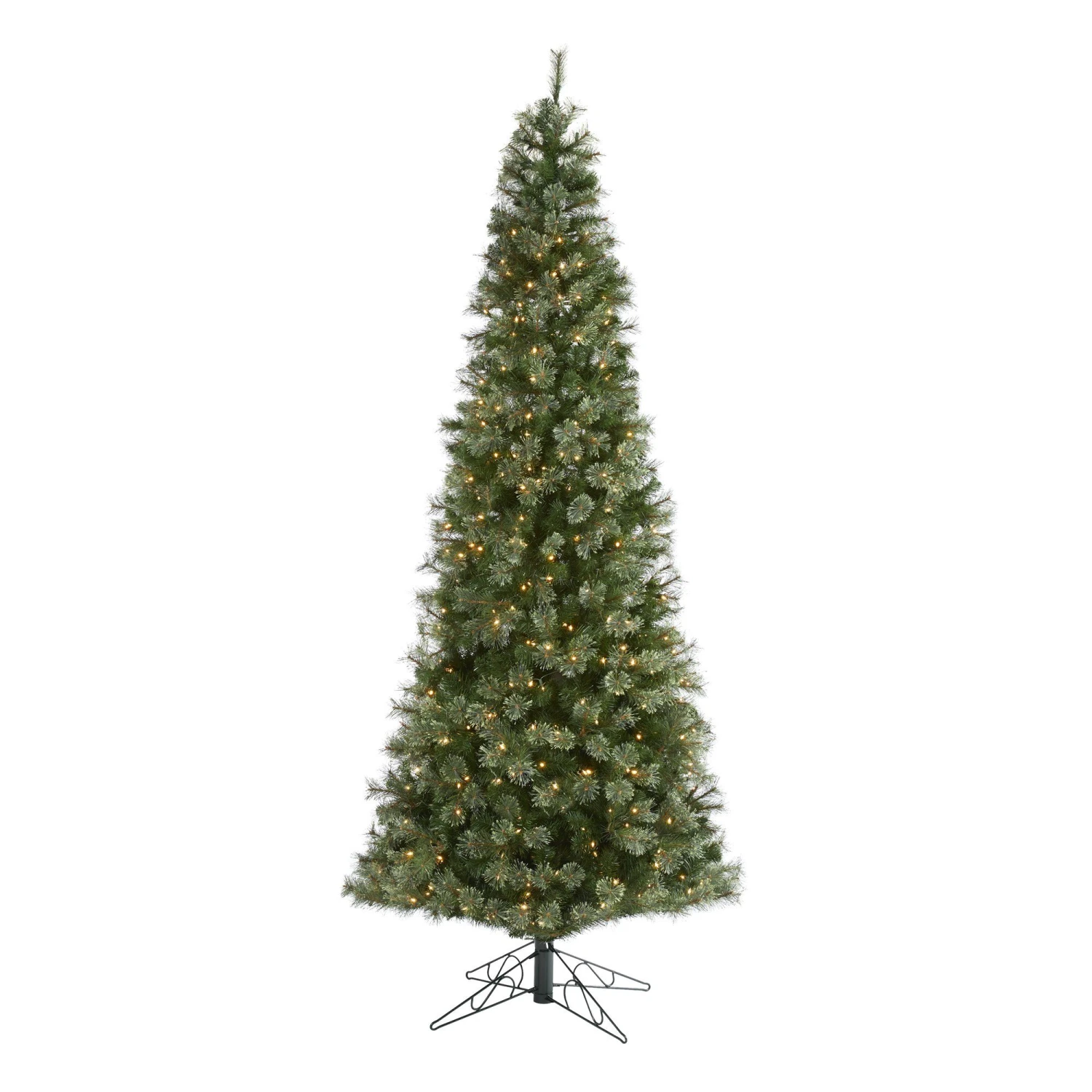 10' Cashmere Slim Artificial Christmas Tree With 750 Warm White Lights And 1908 Bendable Branches 1 10' Cashmere Slim Artificial Christmas Tree With 750 Warm White Lights And 1908 Bendable Branches