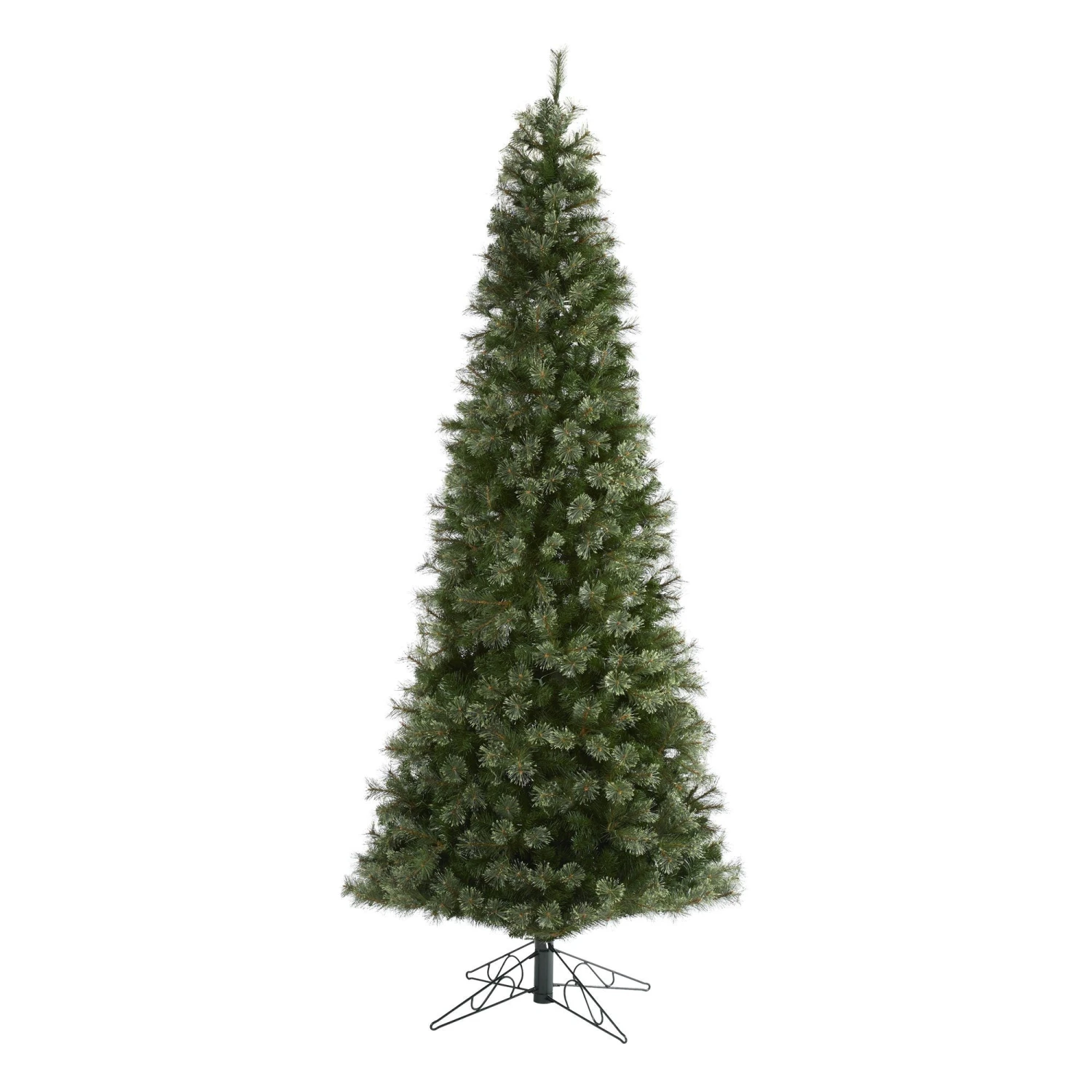 10' Cashmere Slim Artificial Christmas Tree With 750 Warm White Lights And 1908 Bendable Branches 3 10' Cashmere Slim Artificial Christmas Tree With 750 Warm White Lights And 1908 Bendable Branches - Image 3