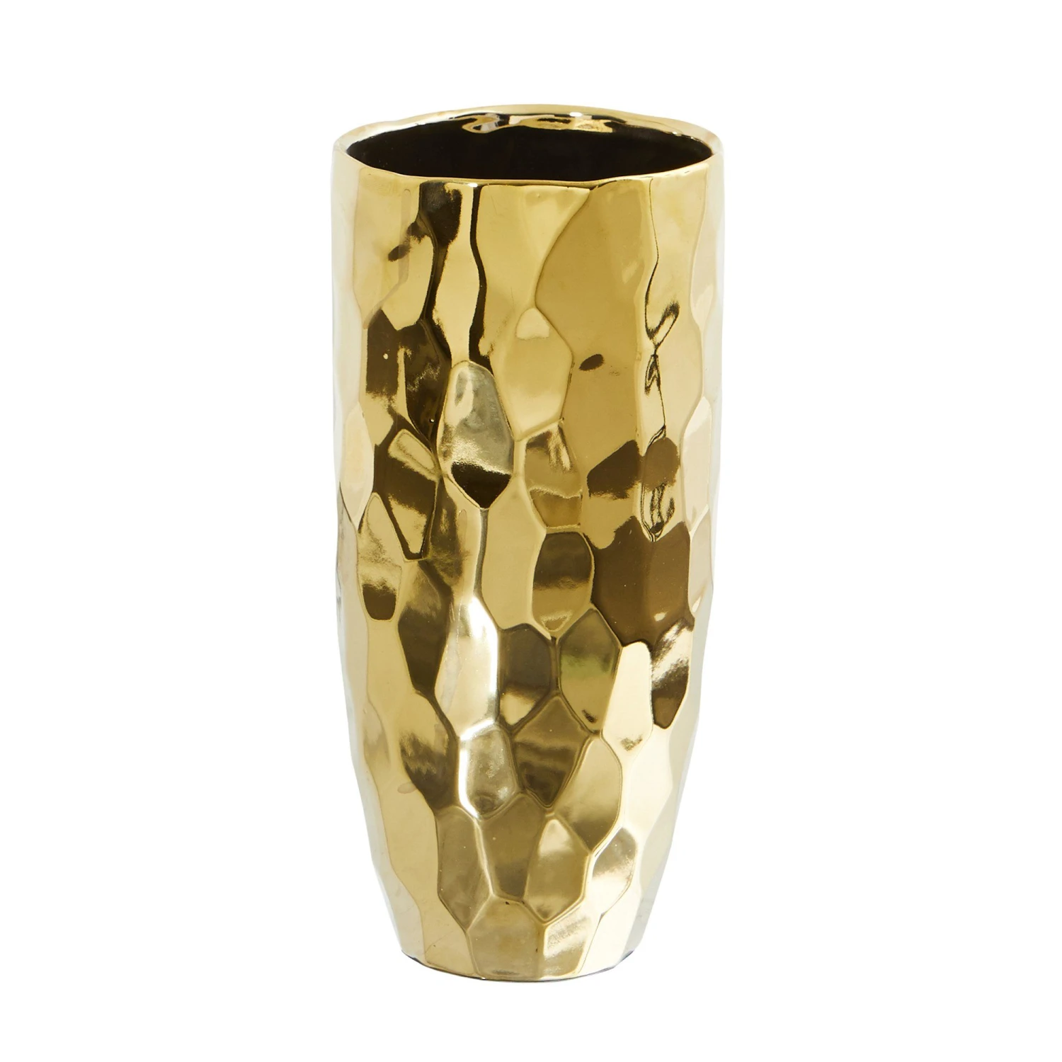 10” Designer Gold Cylinder Vase 1 10” Designer Gold Cylinder Vase