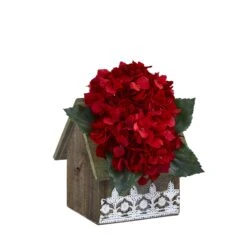 10” Hydrangea Artificial Arrangement In Hanging Floral Design House Planter -Artificial Trees Store artificial 10 hydrangea artificial arrangement in hanging floral design house planter nearly natural 706679