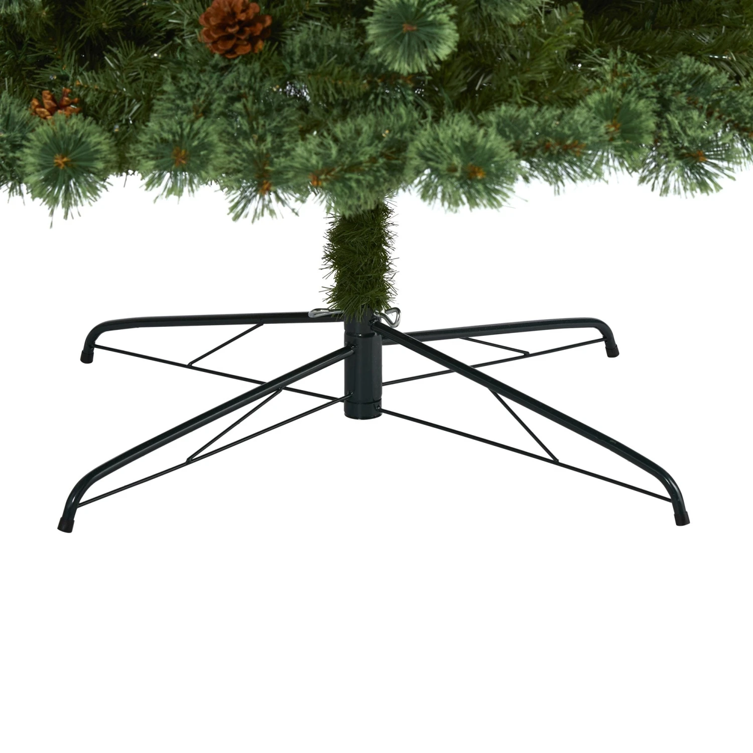 10’ White Mountain Pine Artificial Christmas Tree With 850 Clear LED Lights And Pine Cones 4 10’ White Mountain Pine Artificial Christmas Tree With 850 Clear LED Lights And Pine Cones - Image 4