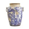 10.5” Nautical Ceramic Urn Vase