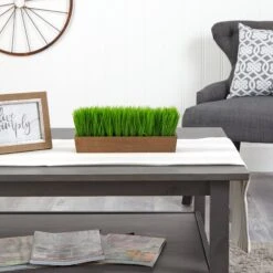 12” Grass Artificial Plant In Decorative Planter -Artificial Trees Store artificial 12 grass artificial plant in decorative planter nearly natural 158507