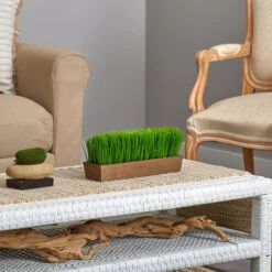 12” Grass Artificial Plant In Decorative Planter -Artificial Trees Store artificial 12 grass artificial plant in decorative planter nearly natural 218116