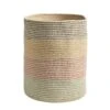 12” Handmade Natural Cotton Multicolored WovenPlanter