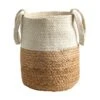 12.5” Handmade Natural Jute And CottonPlanter