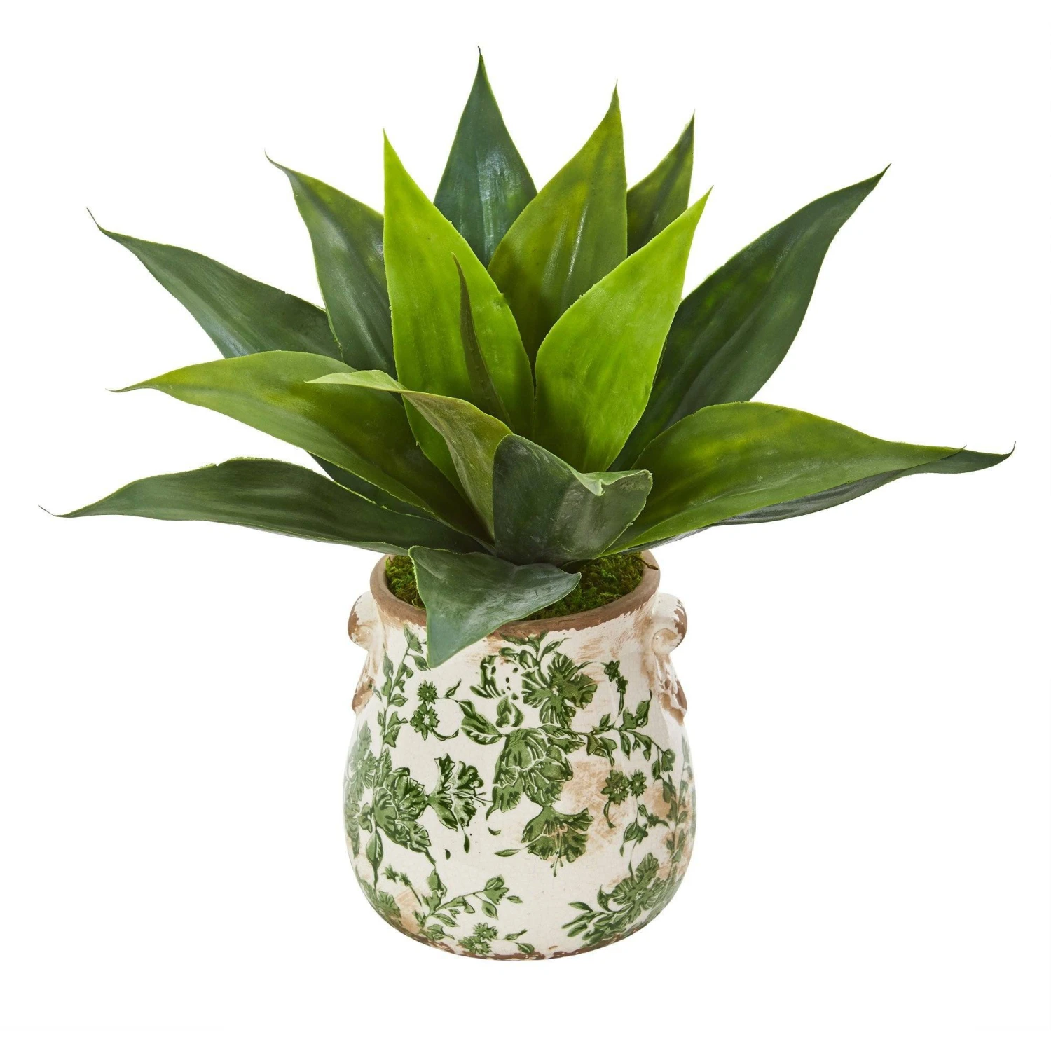 14” Agave Succulent Artificial Plant In Decorative Vase 1 14” Agave Succulent Artificial Plant In Decorative Vase