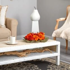 14” Autumn Hydrangea Artificial Candelabrum Arrangement -Artificial Trees Store artificial 14 autumn hydrangea artificial candelabrum arrangement nearly natural 402317