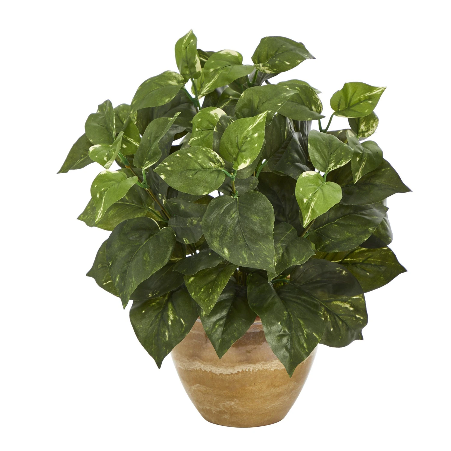 14” Pothos Artificial Plant In Ceramic Planter 1 14” Pothos Artificial Plant In Ceramic Planter