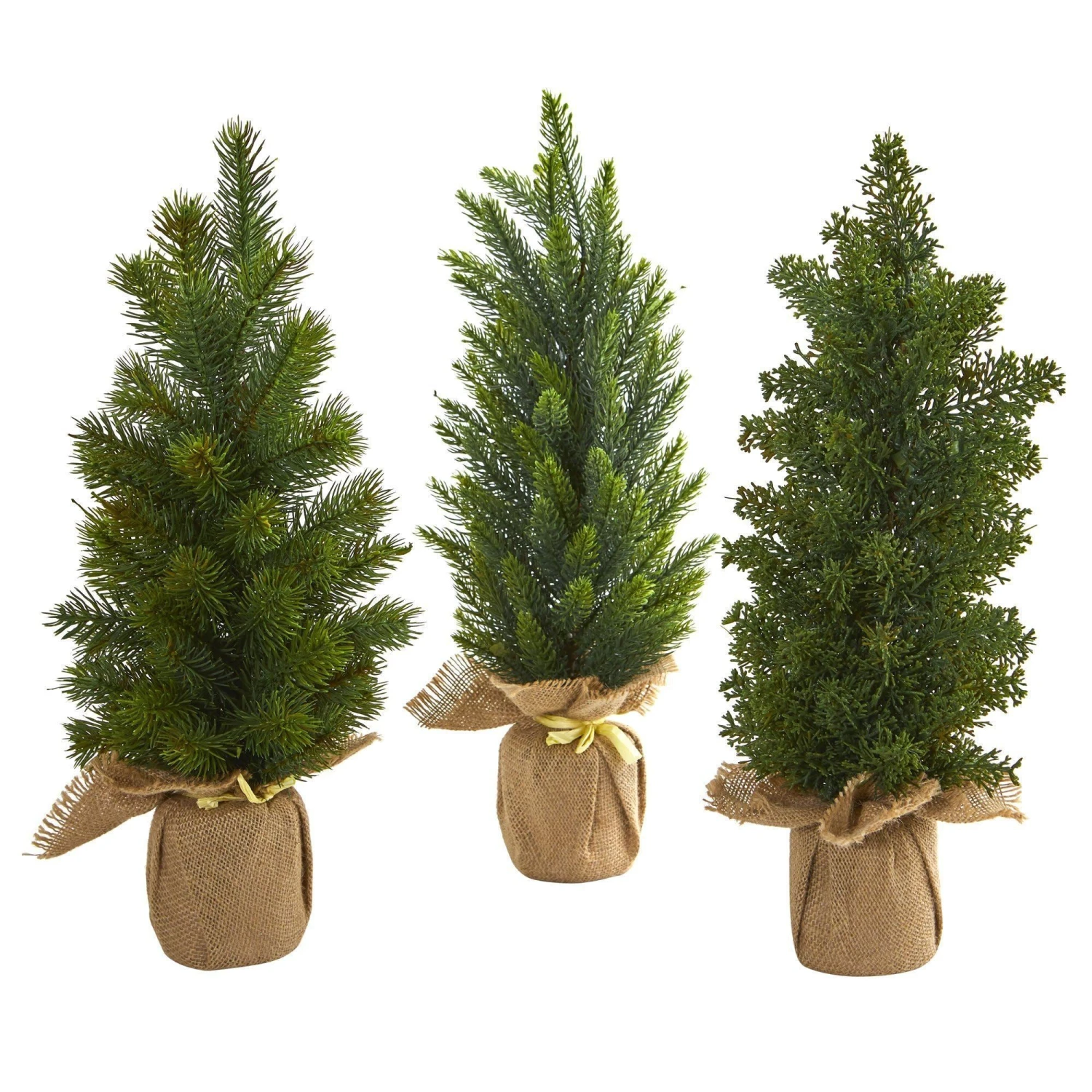 15” Mini Cypress And Pine Artificial Christmas Tree (Set Of 3) 1 15” Mini Cypress And Pine Artificial Christmas Tree (Set Of 3)