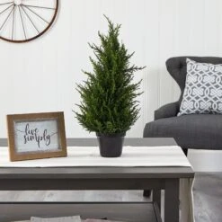 18” Cedar Artificial Tree With LED Lights UV Resistant (Indoor/Outdoor) 11 18” Cedar Artificial Tree With LED Lights UV Resistant (Indoor/Outdoor) -Artificial Trees Store artificial 18 cedar artificial tree with led lights uv resistant indooroutdoor nearly natural 194920