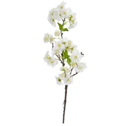 18” Cherry Blossom Artificial Flower (Set Of 12) 5 18” Cherry Blossom Artificial Flower (Set Of 12) -Artificial Trees Store artificial 18 cherry blossom artificial flower set of 12 nearly natural white 194700