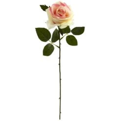 18” Artificial Rose Flower (Set Of 24) -Artificial Trees Store artificial 18 rose artificial flower set of 24 nearly natural light pink 523533