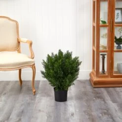 2’ Artificial Cedar Bush (Indoor/Outdoor) -Artificial Trees Store artificial 2 artificial cedar bush indooroutdoor nearly natural 424360