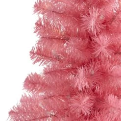2’ Pink Artificial Christmas Tree With 35 LED Lights And 72 Bendable Branches -Artificial Trees Store artificial 2 pink artificial christmas tree with 35 led lights and 72 bendable branches nearly natural 827122
