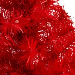 2’ Red Artificial Christmas Tree With 35 LED Lights And 72 Bendable Branches -Artificial Trees Store artificial 2 red artificial christmas tree with 35 led lights and 72 bendable branches nearly natural 295014