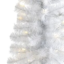 2’ White Artificial Christmas Tree With 35 LED Lights And 72 Bendable Branches 8 2’ White Artificial Christmas Tree With 35 LED Lights And 72 Bendable Branches -Artificial Trees Store artificial 2 white artificial christmas tree with 35 led lights and 72 bendable branches nearly natural 155483