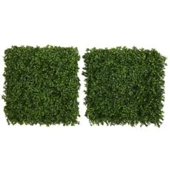 20” Boxwood Artificial Wall Mat (Indoor/Outdoor) (Set Of 2)