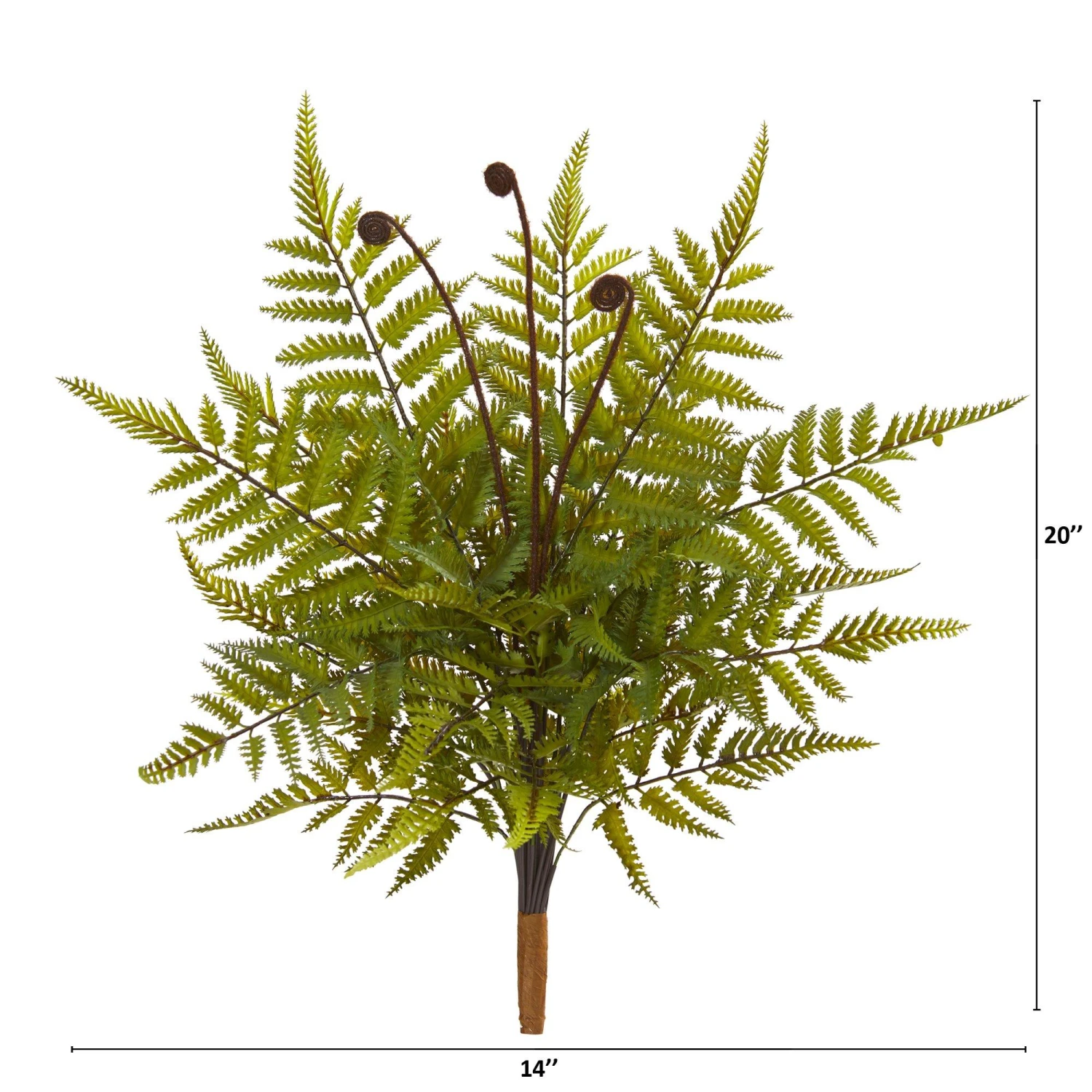 20” Fern Artificial Plant (Set Of 3) 2 20” Fern Artificial Plant (Set Of 3) - Image 2