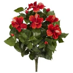 20” Hibiscus Artificial Plant (Set Of 4)