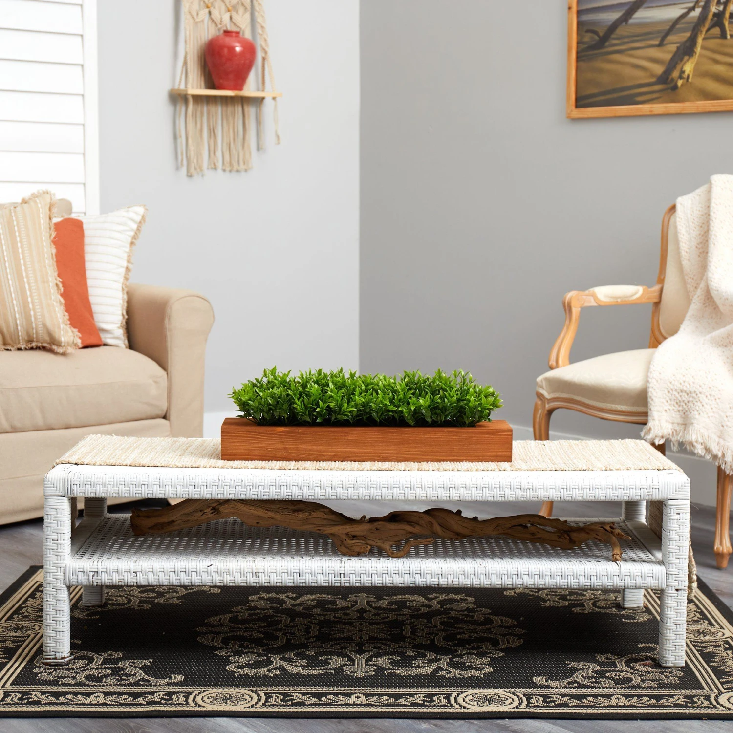 20” Sweet Grass Artificial Plant In Decorative Planter 5 20” Sweet Grass Artificial Plant In Decorative Planter - Image 5