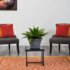 22” Agave Succulent Artificial Plant In Gray Planter 6 22” Agave Succulent Artificial Plant In Gray Planter -Artificial Trees Store artificial 22 agave succulent artificial plant in gray planter nearly natural 420581