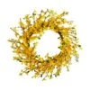 22” Forsythia Artificial Wreath