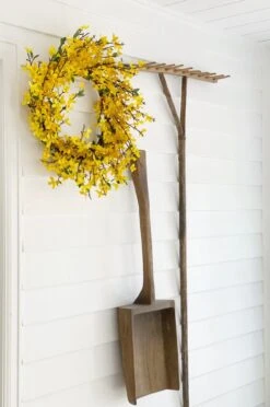 22” Forsythia Artificial Wreath -Artificial Trees Store artificial 22 forsythia artificial wreath nearly natural 244187