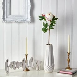 22” Peony Artificial Flower (Set Of 3) -Artificial Trees Store artificial 22 peony artificial flower set of 3 nearly natural 202899