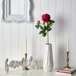 22” Peony Artificial Flower (Set Of 3) -Artificial Trees Store artificial 22 peony artificial flower set of 3 nearly natural 590736