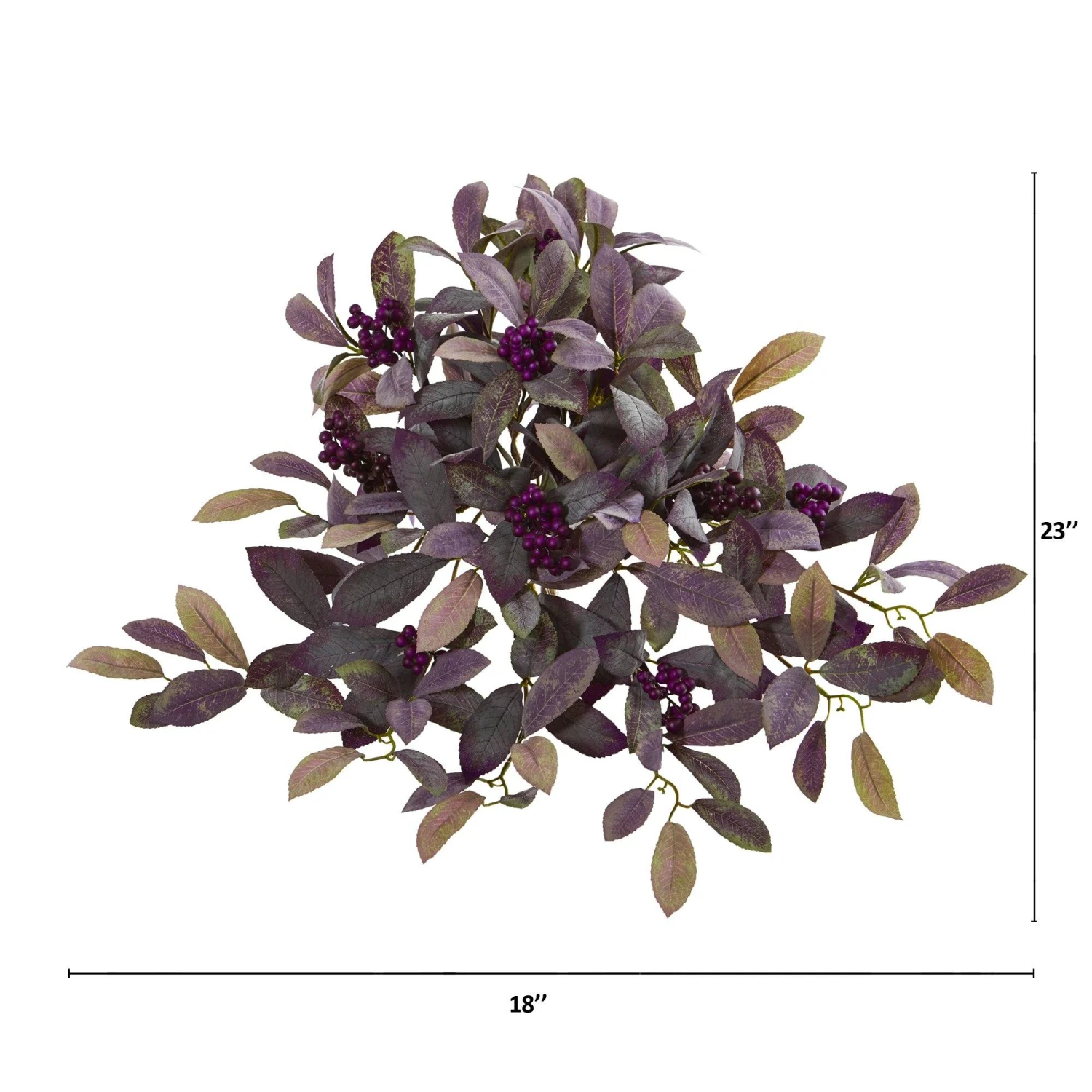 23” Fall Laurel Leaf With Berries Artificial Plant (Set Of 3) 2 23” Fall Laurel Leaf With Berries Artificial Plant (Set Of 3) - Image 2