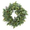 23” Mix Royal Ruscus, Fittonia And Berries Artificial Wreath