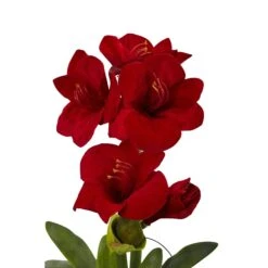 24” Amaryllis W/Vase -Artificial Trees Store artificial 24 amaryllis wvase nearly natural 320669