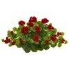 24” Geranium Artificial Ledge Plant