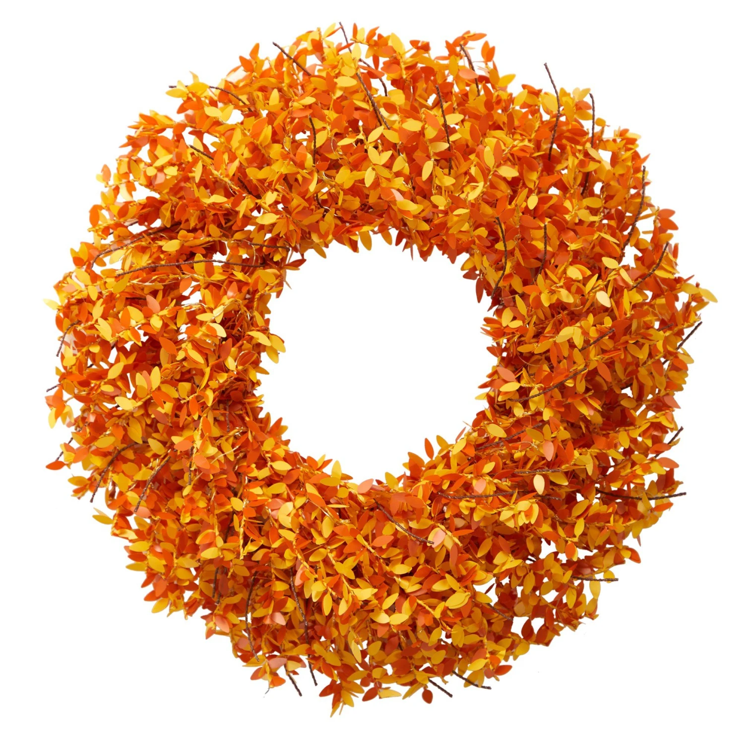 24” Harvest Fall Pre-Lit Wreath With 100 Micro Dot LED Lightss 3 24” Harvest Fall Pre-Lit Wreath With 100 Micro Dot LED Lightss - Image 3