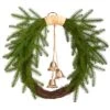 24” Holiday Christmas Pine And Bells Wreath