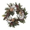 24" Magnolia Pinecone & Berry Wreath"