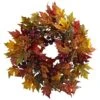24” Maple And Berry Wreath