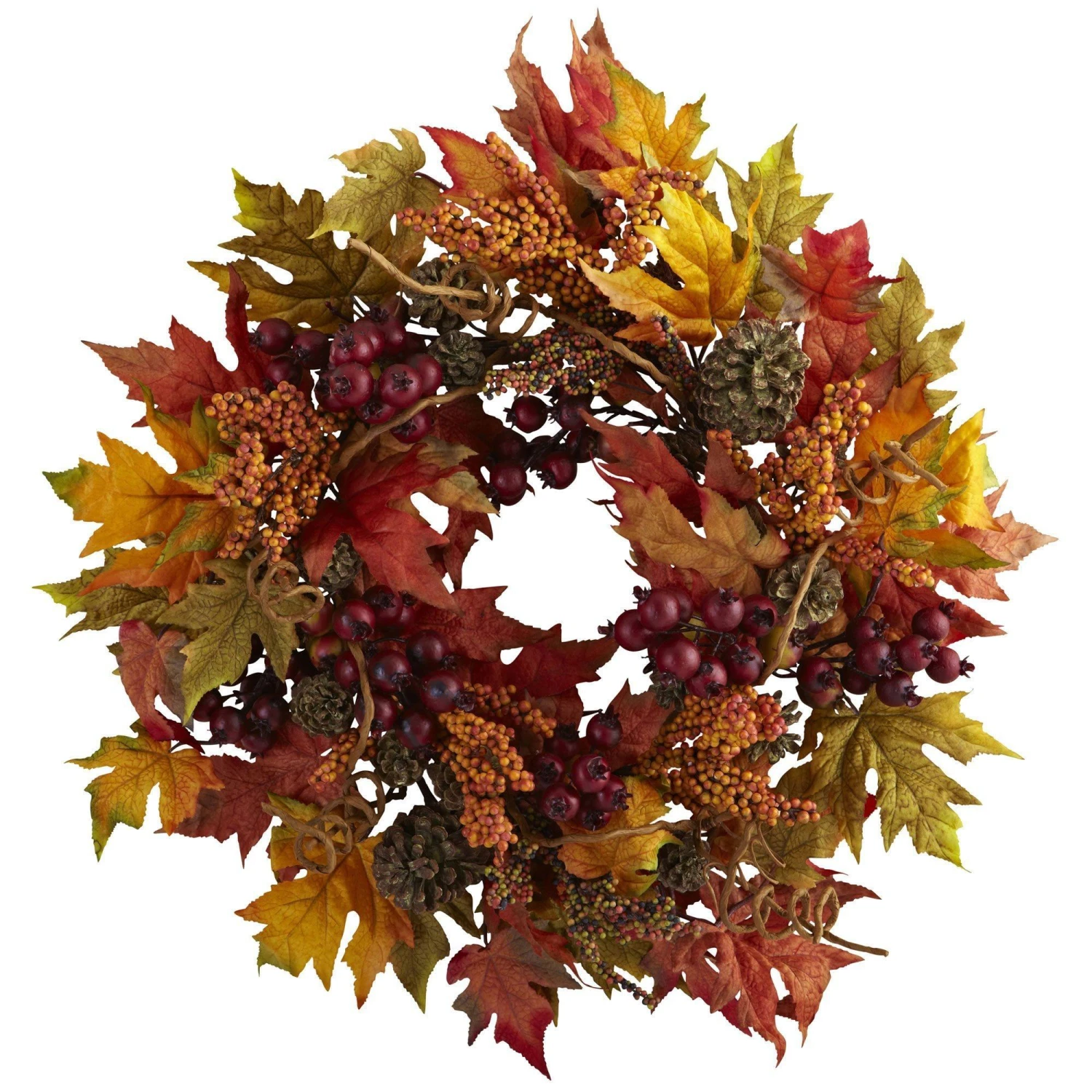 24” Maple And Berry Wreath 1 24” Maple And Berry Wreath