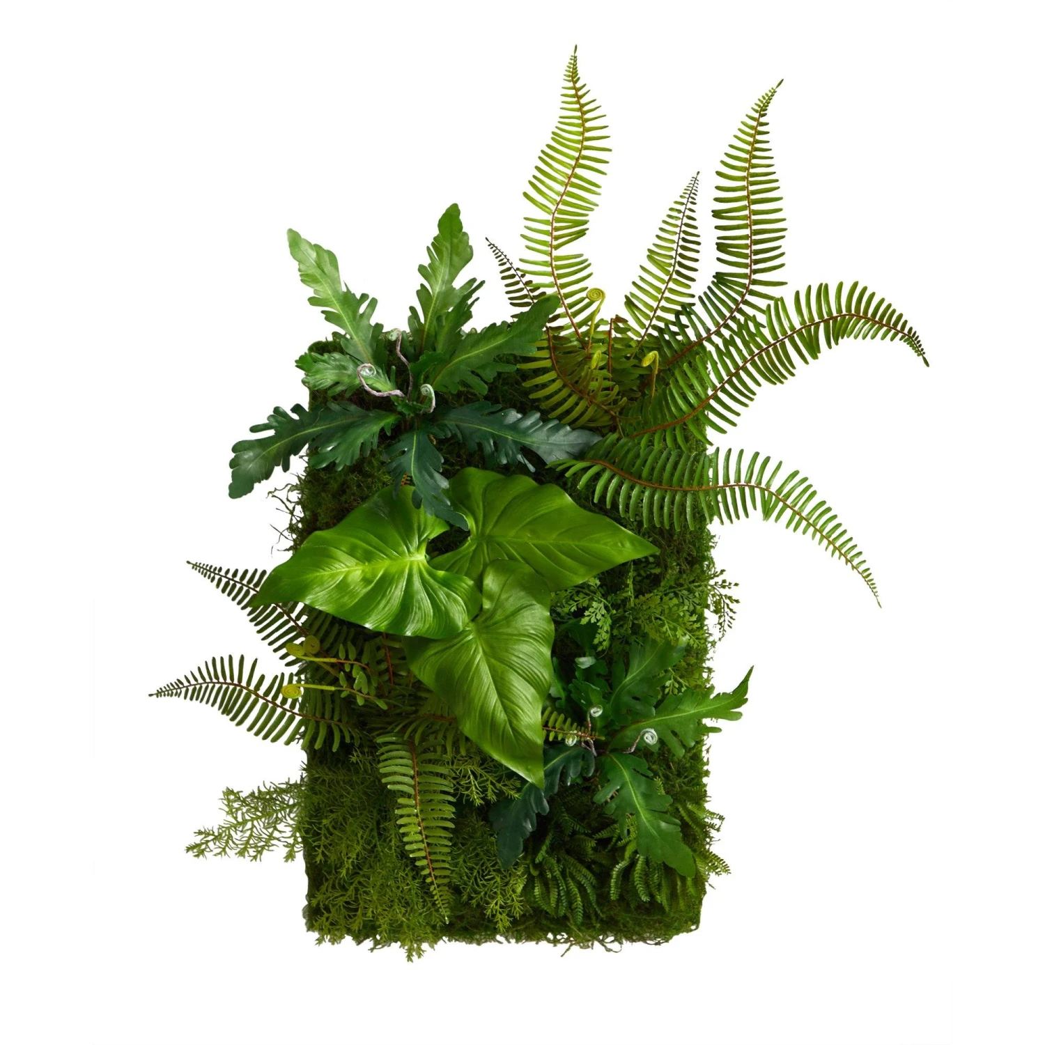 24” X 16” Mixed Foliage Artificial Living Wall 1 24” X 16” Mixed Foliage Artificial Living Wall