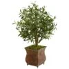 2.5’ Olive Artificial Tree In Metal Planter
