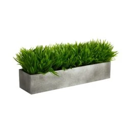 25” Wild Grass Artificial Plant In Metal Planter -Artificial Trees Store artificial 25 wild grass artificial plant in metal planter nearly natural 192703