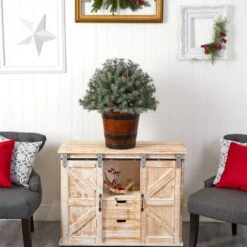 26” Flocked Shrub With Pinecones, 150 Multicolored LED Lights And 280 Branches In Planter 13 26” Flocked Shrub With Pinecones, 150 Multicolored LED Lights And 280 Branches In Planter -Artificial Trees Store artificial 26 flocked shrub with pinecones 150 multicolored led lights and 280 branches in planter nearly natural 724007