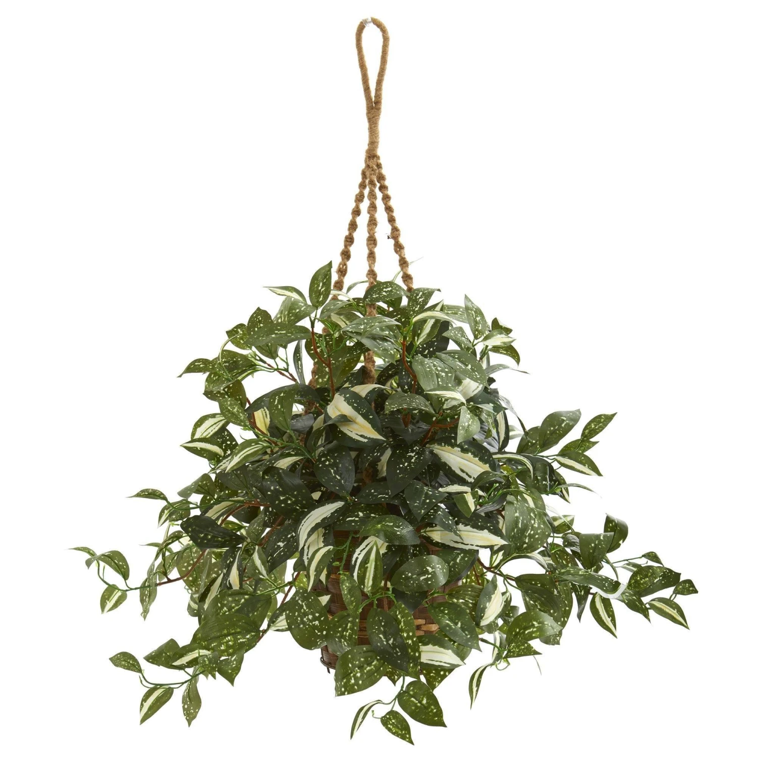 26” Florida Beauty Artificial Plant In Hanging Basket 1 26” Florida Beauty Artificial Plant In Hanging Basket