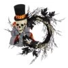 26" Halloween Dapper Skeleton Wreath"