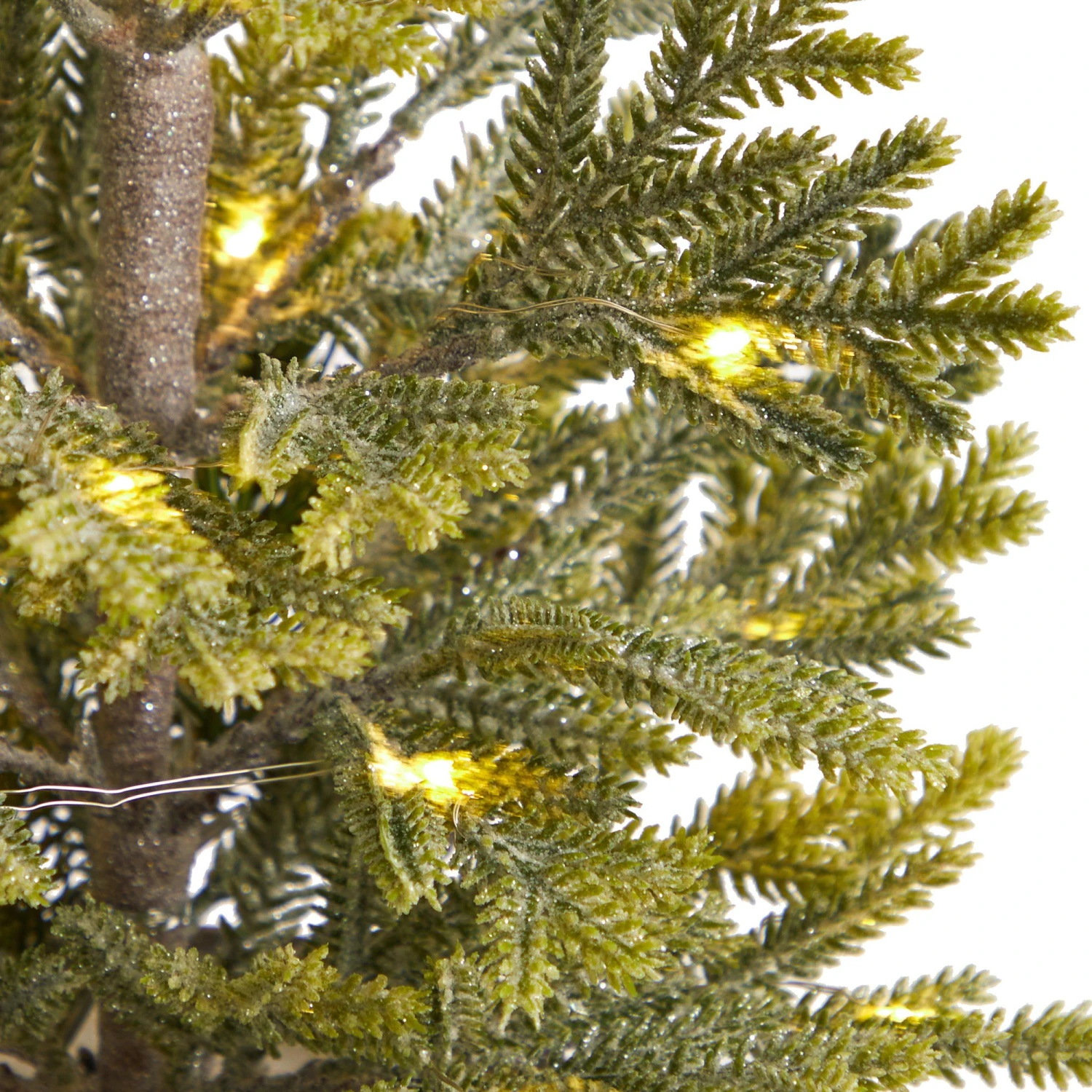 26” Pine “Natural Look” Artificial Christmas Tree With 35 Warm White Lights In Rustic Metal Planter 4 26” Pine “Natural Look” Artificial Christmas Tree With 35 Warm White Lights In Rustic Metal Planter - Image 4