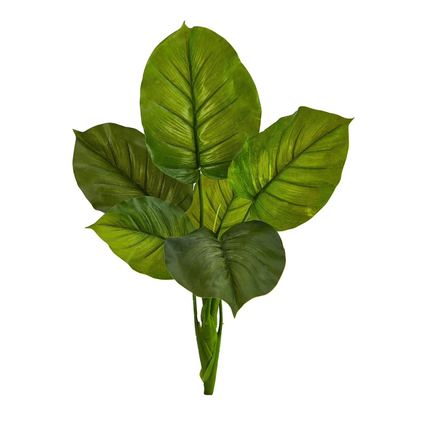 27” Large Philodendron Leaf Artificial Bush Plant (Set Of 4) 1 27” Large Philodendron Leaf Artificial Bush Plant (Set Of 4)