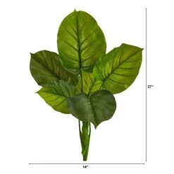 27” Large Philodendron Leaf Artificial Bush Plant (Set Of 4) 5 27” Large Philodendron Leaf Artificial Bush Plant (Set Of 4) -Artificial Trees Store artificial 27 large philodendron leaf artificial bush plant set of 4 nearly natural 858622