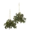 27” Mini Melon Artificial Plant In Hanging Bucket UV Resistant (Indoor/Outdoor) (Set Of 2)