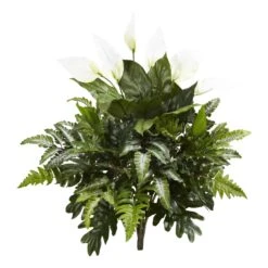 27” Mixed Spathiphyllum Artificial Plant (Set Of 2)of 2)